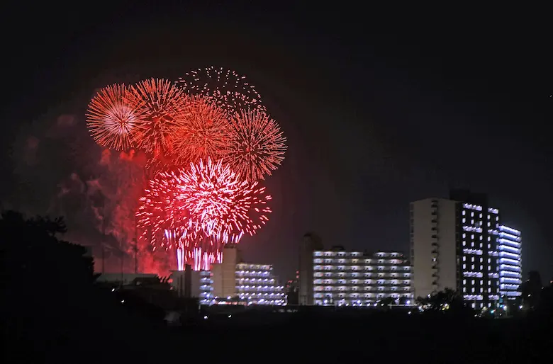 調布花火大会の写真